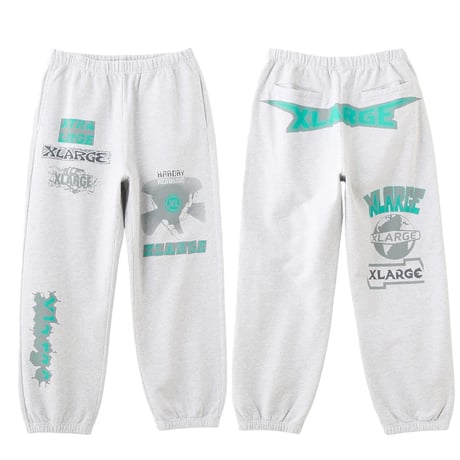 XLARGE | MULTI LOGO SWEATPANTS(ASH)
