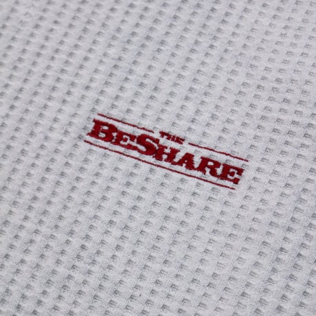 BE-SHARE | Store Logo L/S Thermal Tee (OATMEAL)
