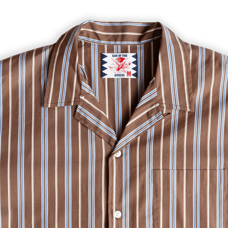 SON OF THE CHEESE | CHEESECAKE STRIPE SHIRT(CHOCOLATE)