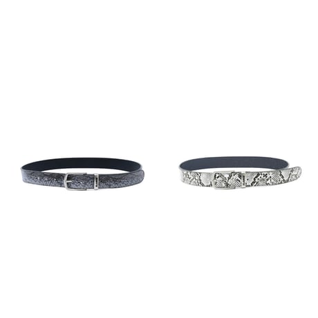 XLARGE | SNAKE PATTERN LEATHER BELT(2color)