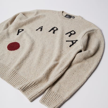 by Parra | Red dot knitted pullover (Grey)