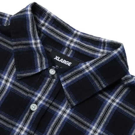 XLARGE | PLAID L/S SHIRT(BLACK)
