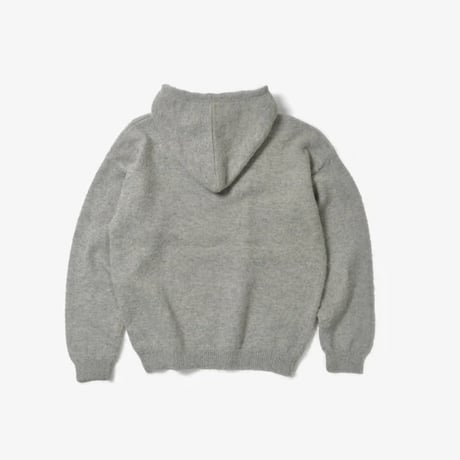 Little Yarmouth | Shetland Wool Knit Hoodie (Gray)