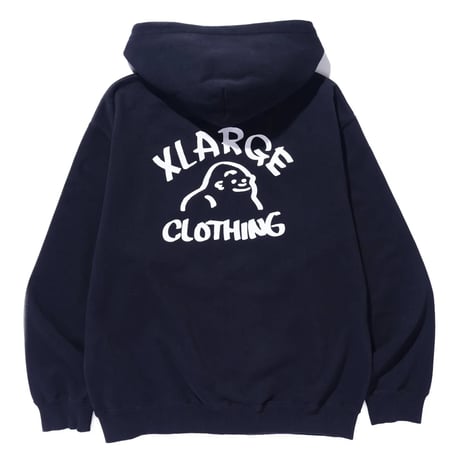 XLARGE | DRAWING OG ZIP HOODED SWEATSHIRT(BLACK)