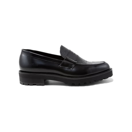 The Kenford Fineshoes |NEW CLASSIC COIN LOAFERS(MENS / BLACK BLACK PAISLEY)