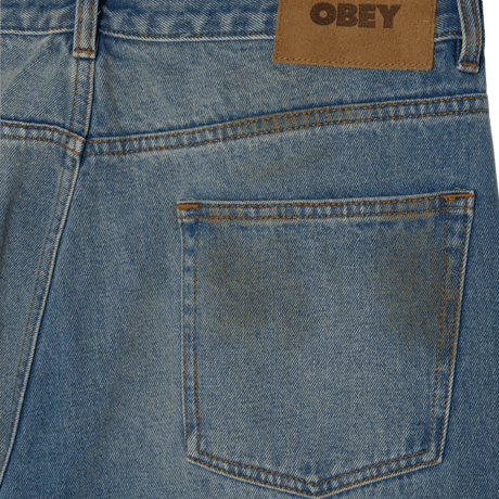 OBEY | NELSON STRAIGHT LEG DENIM (GARAGE WASH INDIGO)