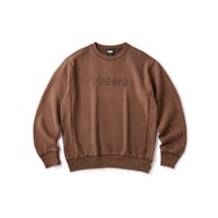 FTC | FTCSFC LOGO APPLIQUE CREW NECK "BROWN" (FTC026AWSW08)