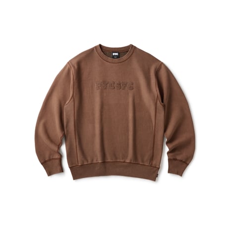 FTC | FTCSFC LOGO APPLIQUE CREW NECK "BROWN" (FTC026AWSW08)