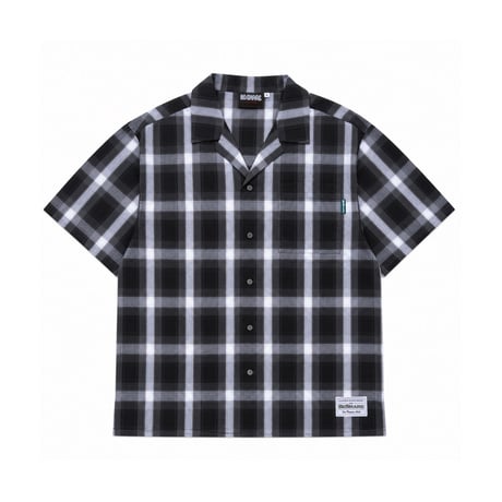BE-SHARE| Basic Check Shirts (Black)