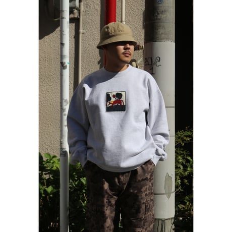 by Parra | Long lost leg crew neck sweatshirt Heather (Grey)