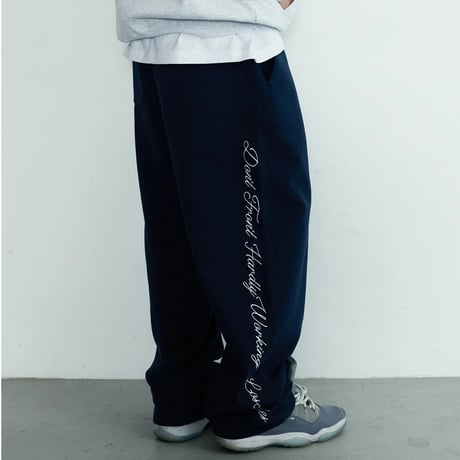 XLARGE | CURSIVE WIDE SWEAT PANTS(NAVY)