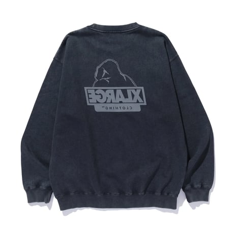 XLARGE | WASHED BACKSIDE OG CREWNECK SWEATSHIRT(BLACK)