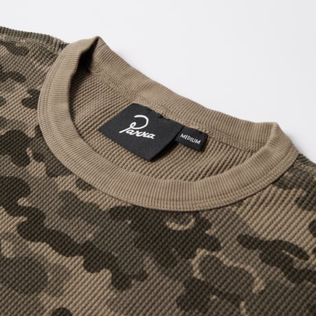 by Parra | Camo woofles long sleeve t-shirt (Brown)