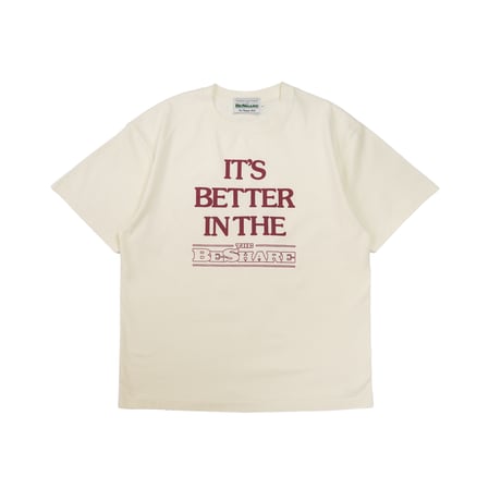 BE-SHARE | it's better in the be-share S/S Tee (Washed White)