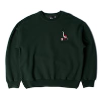 by Parra | Goose ball crew neck sweatshirt (Pine green)