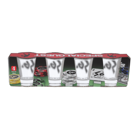 SPECIAL GUEST K.K.| Poker Shot Glass (Clear)