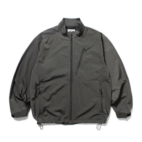 CABARET POVAL |Metallic Nylon Utility Jacket(Charcoal)