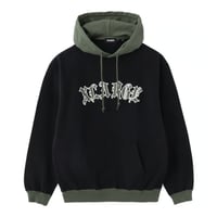 XLARGE | 2TONE HOODED SWEATSHIRT(BLACK)