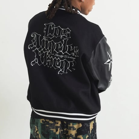 XLARGE | VARSITY JACKET(BLACK)