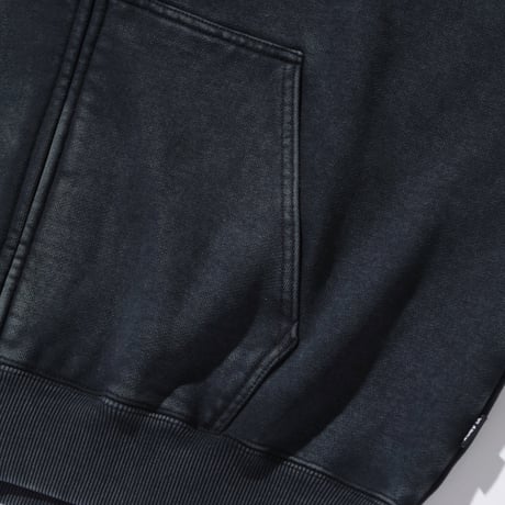 XLARGE | WASHED SLANTED OG ZIP HOODED SWEATSHIRT(GREY)