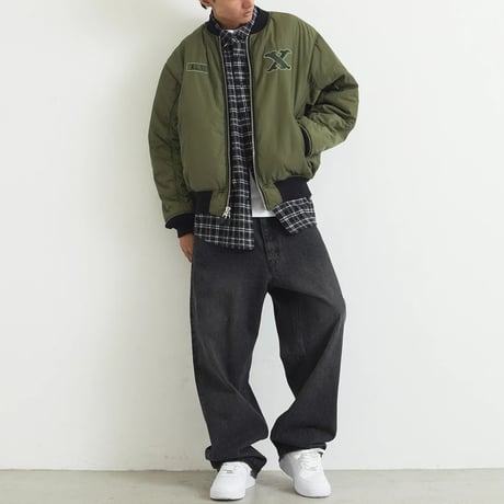 XLARGE | URBAN PLAID L/S SHIRT(BLACK)