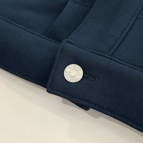RUSSELL | × BerBerJin Pro Cotton Loopback Terry Sweat Trucker Jacket (NAVY)