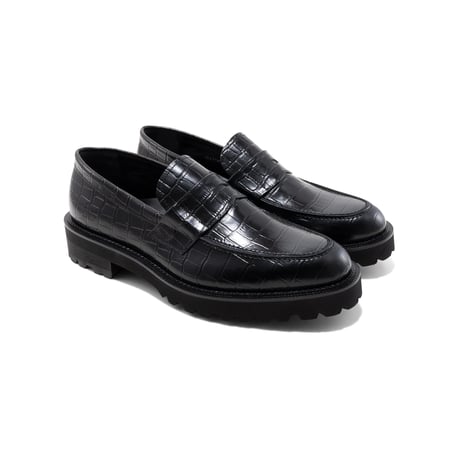 The Kenford Fineshoes | NEW CLASSIC COIN LOAFERS(MENS/BLACK CROCODILE)