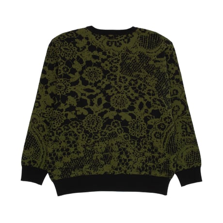 GX1000 / JACQUARD KNIT SWEATER (LACED GREEN)