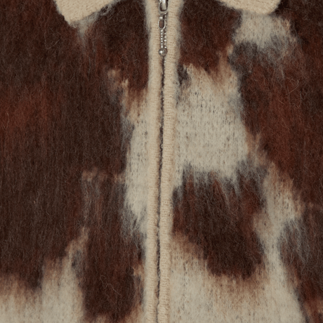 OBEY | COW PATTERN ZIP SWEATER (COW MULTI)