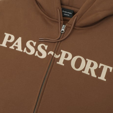 PASS~PORT | OFFICIAL ZIP HOOD "CHOC"