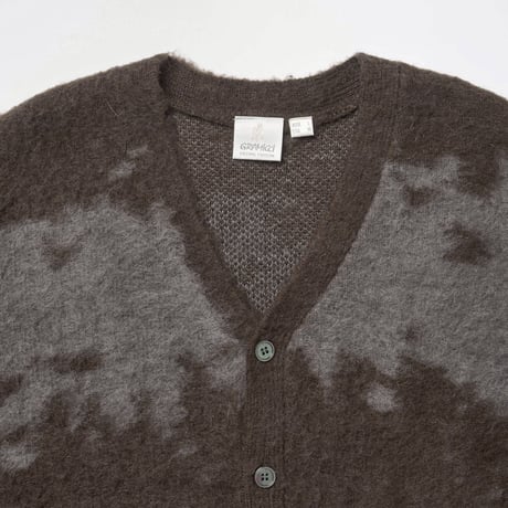 GRAMICCI | MOHAIR SPLATTER CARDIGAN (SLATE SPLATTER)