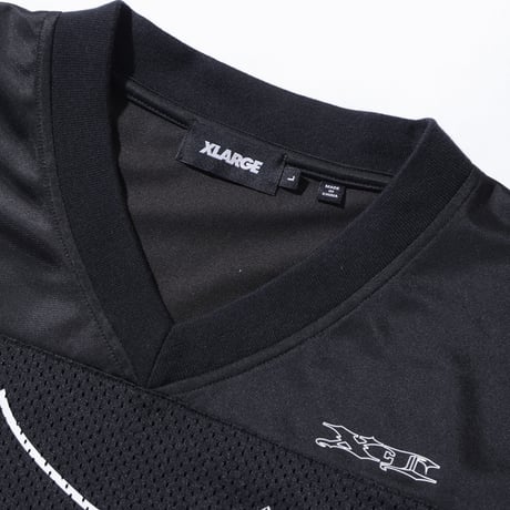 XLARGE | OLD ENGLISH FOOTBALL JERSEY(BLACK)
