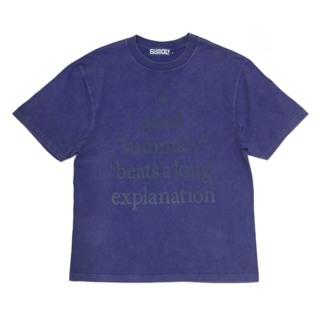 Summaly | ”Words" Logo Tee - Unisex - (Washed Purple)