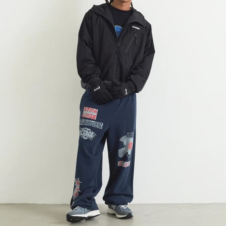 XLARGE | MULTI LOGO SWEATPANTS(NAVY)