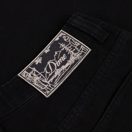 Dime / Baggy Denim Pants (Black)