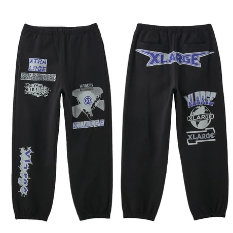 XLARGE | MULTI LOGO SWEATPANTS(BLACK)