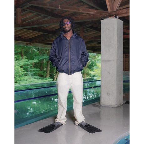 SPECIAL GUEST K.K.| Hooded Flight jacket (Navy)