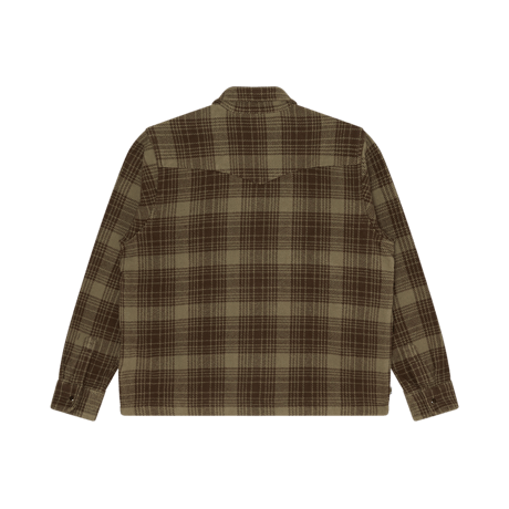 OBEY | WILLIE ZIP SHIRT JACKET  (TURKISH COFFEE MULTI)