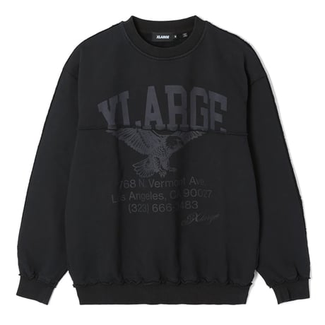 XLARGE | SPLIT CREWNECK SWEATSHIRT(BLACK)
