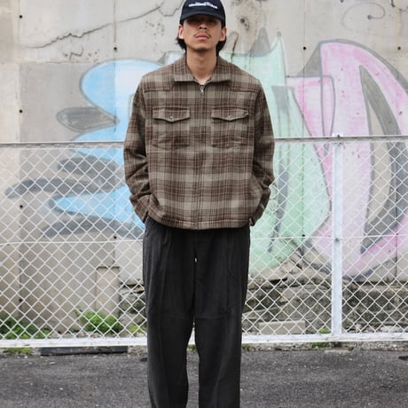 OBEY | WILLIE ZIP SHIRT JACKET  (TURKISH COFFEE MULTI)