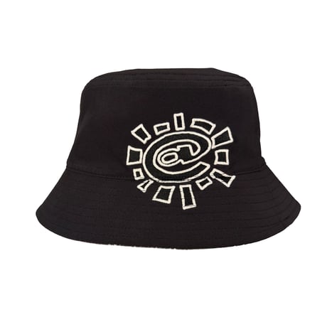 ADWYSD / @SUN REVERSIBLE CROSS PLAID BUCKET HAT (GREY / BLACK)
