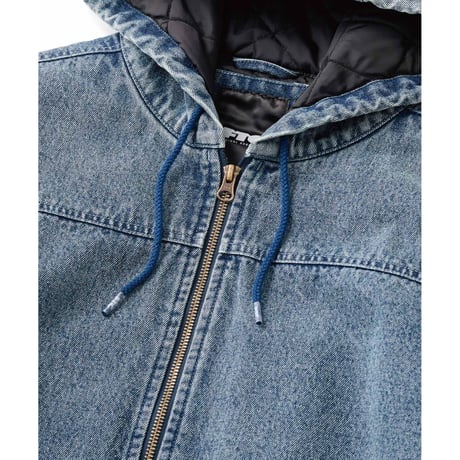 FTC | WASHED HOODED WORK JACKET "INDIGO" (FTC026AWJ07)