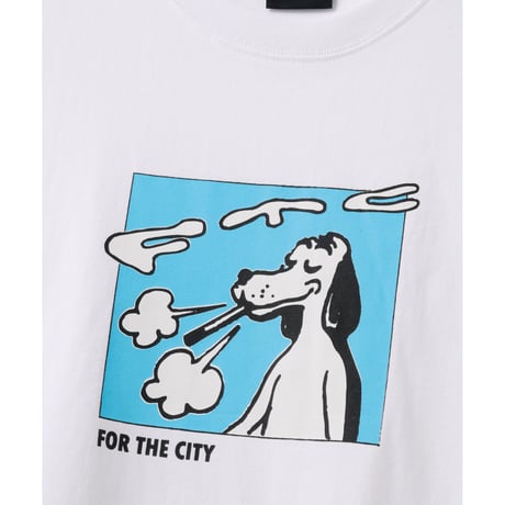 FTC | SMOKING DOG TEE "WHITE" (FTC026SUMC04)