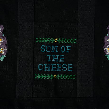 SON OF THE CHEESE | Flower Cross Stitch Bag (2 Color)