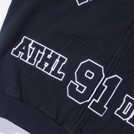 XLARGE | MULTI ZIP HOODED SWEATSHIRT(BLACK)