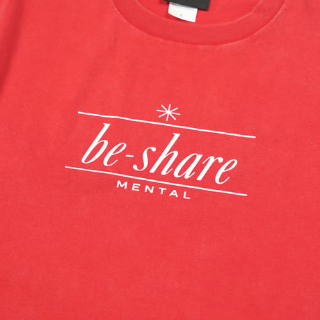 BE-SHARE | MENTAL Tee (Vintage Red)