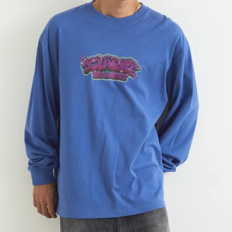 XLARGE | GRAFFITI L/S TEE(BLUE)