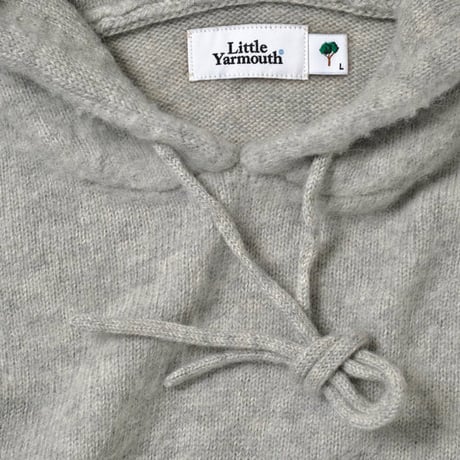 Little Yarmouth | Shetland Wool Knit Hoodie (Gray)