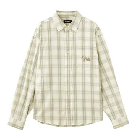 XLARGE | PLAID L/S SHIRT(OFF WHITE)