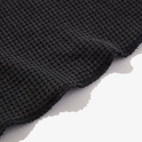 Diaspora skateboards / Waffle L/S Polo (Black)